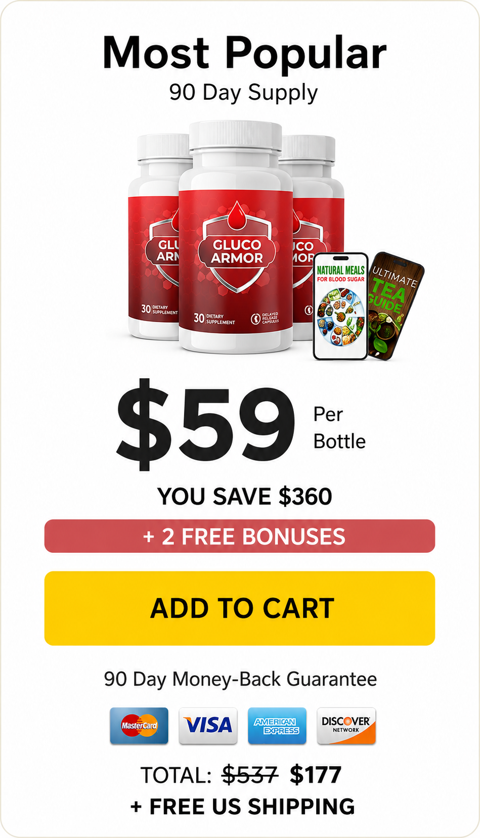 GlycoBalance buy now 3 bottles